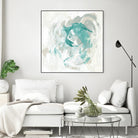 Teal Fog I by June Erica Vess on GIANT ART - green abstract