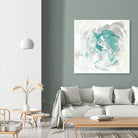 Teal Fog I by June Erica Vess on GIANT ART - green abstract