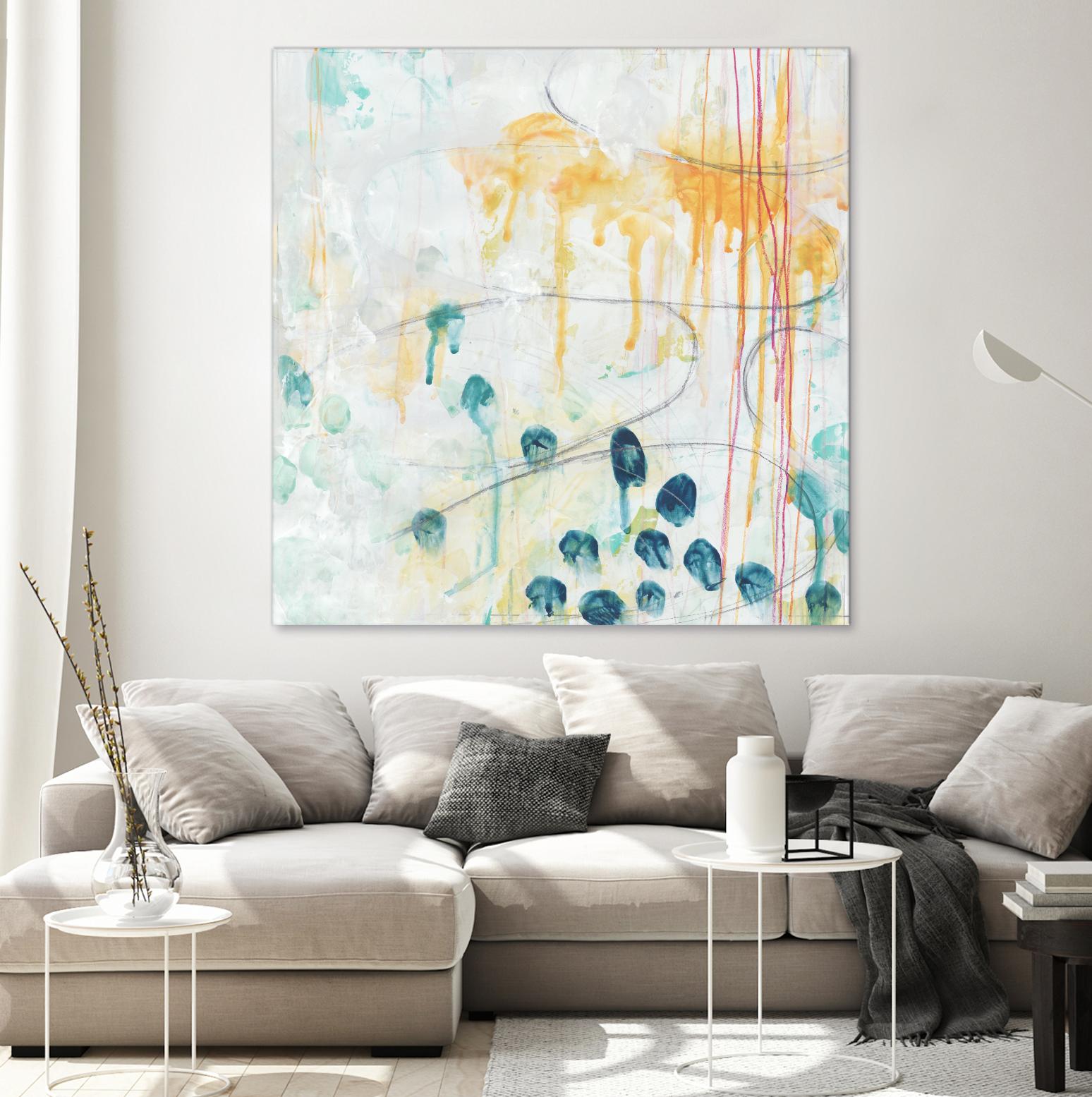 Momentum II by June Erica Vess on GIANT ART - blue abstract