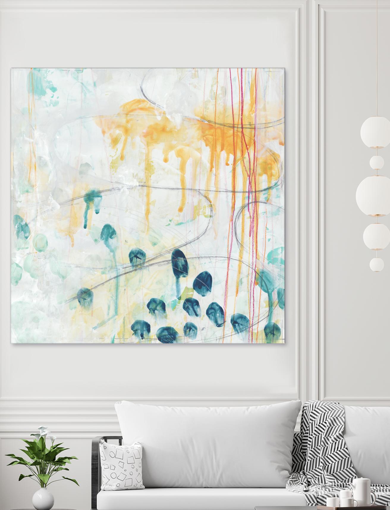 Momentum II by June Erica Vess on GIANT ART - blue abstract