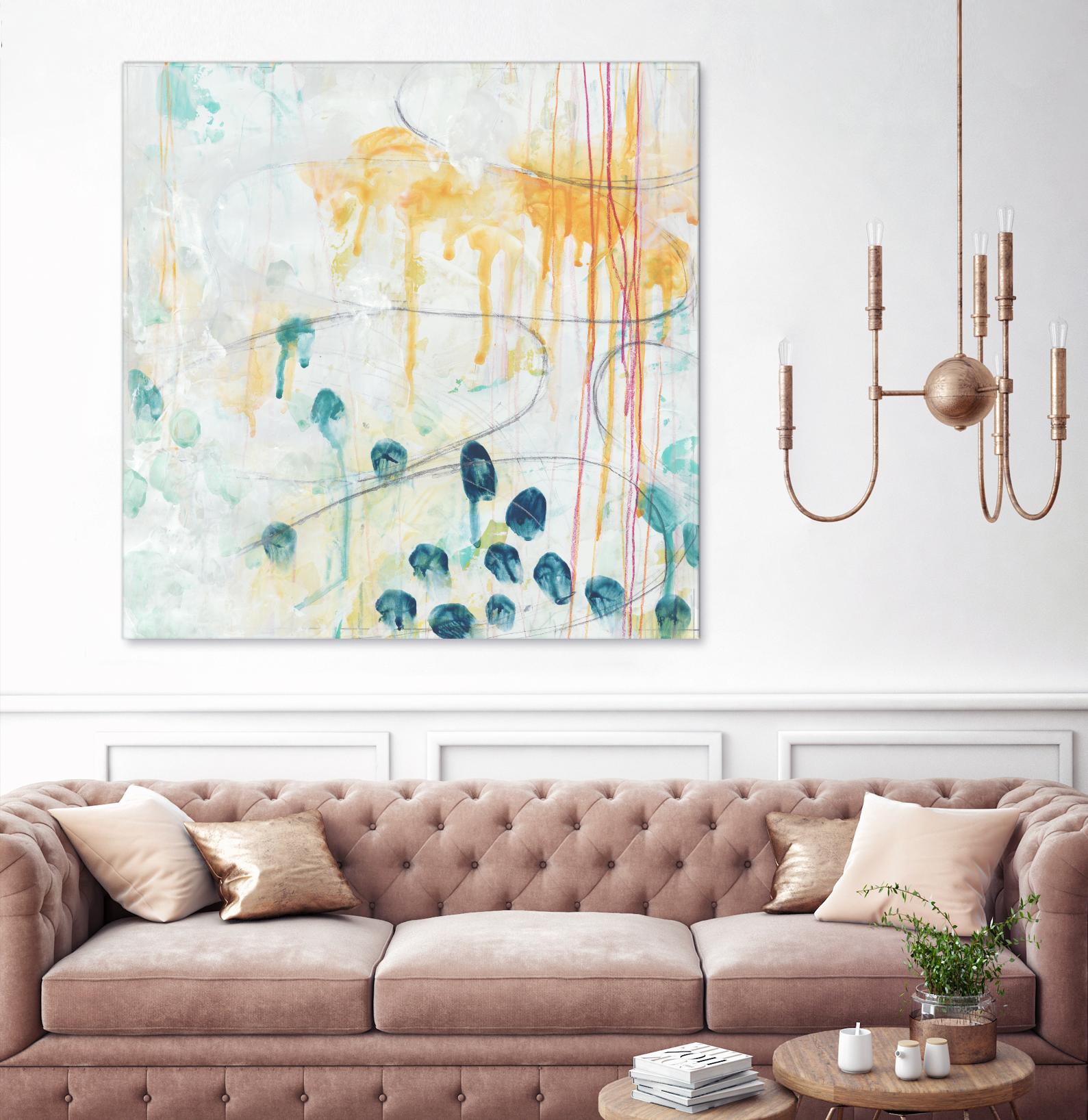 Momentum II by June Erica Vess on GIANT ART - blue abstract