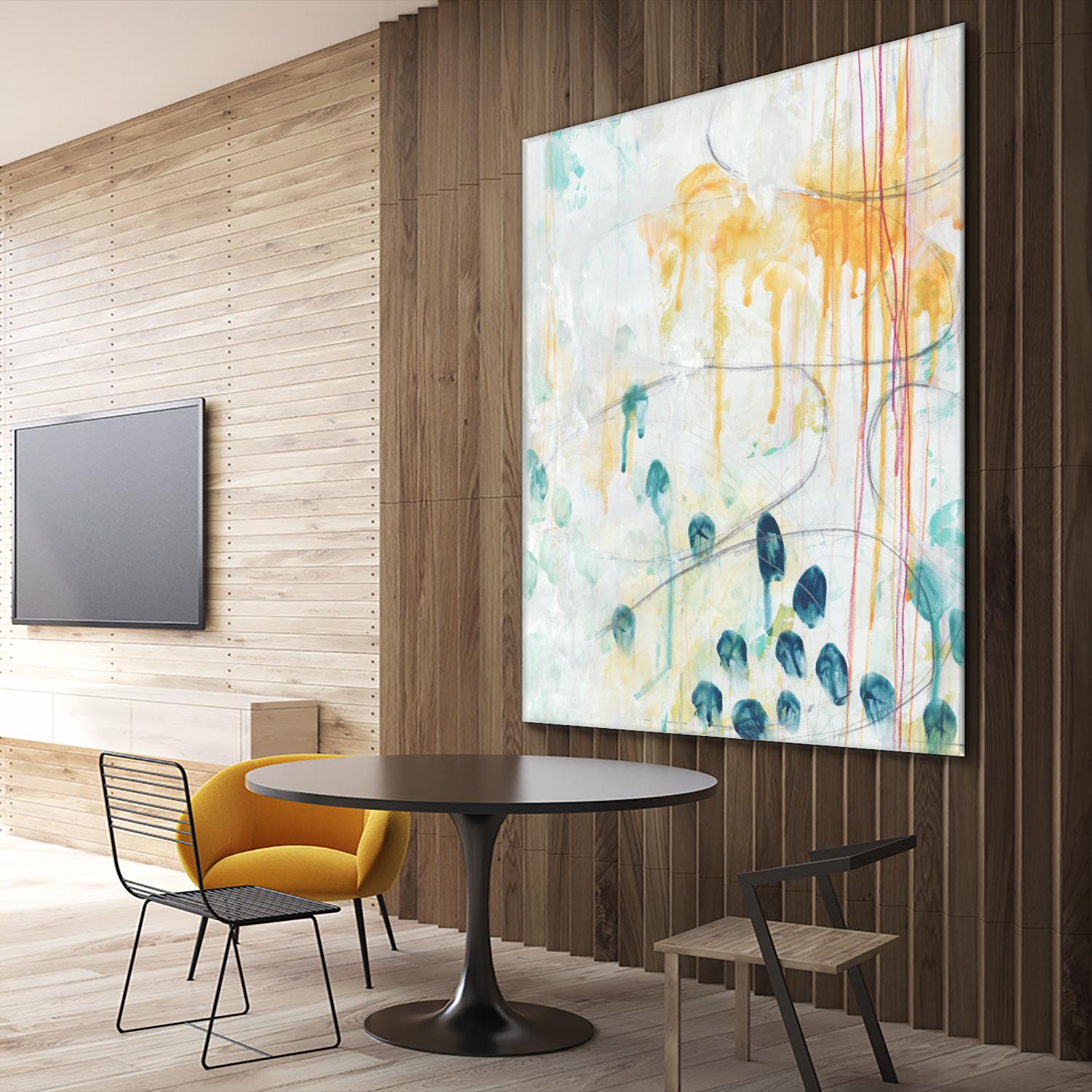 Momentum II by June Erica Vess on GIANT ART - blue abstract