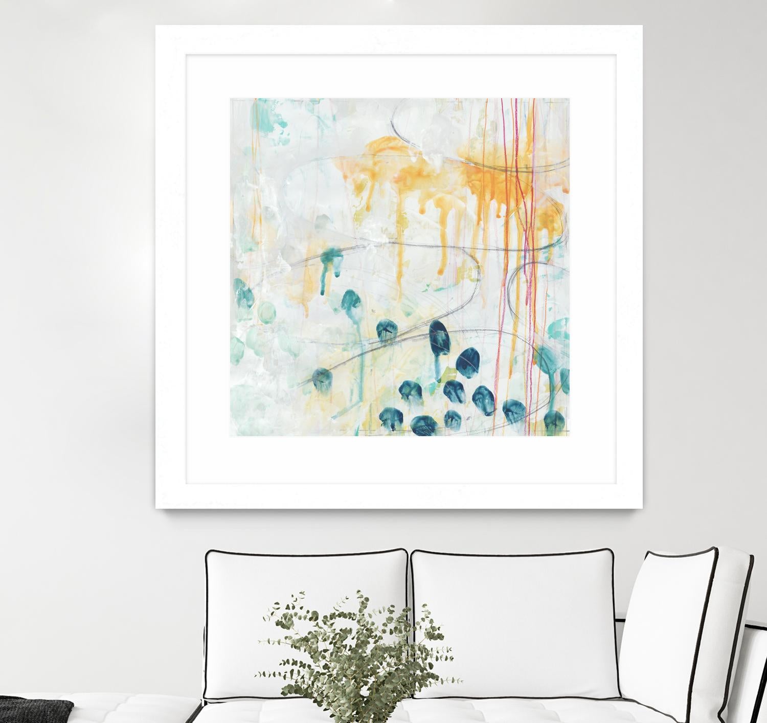 Momentum II by June Erica Vess on GIANT ART - blue abstract