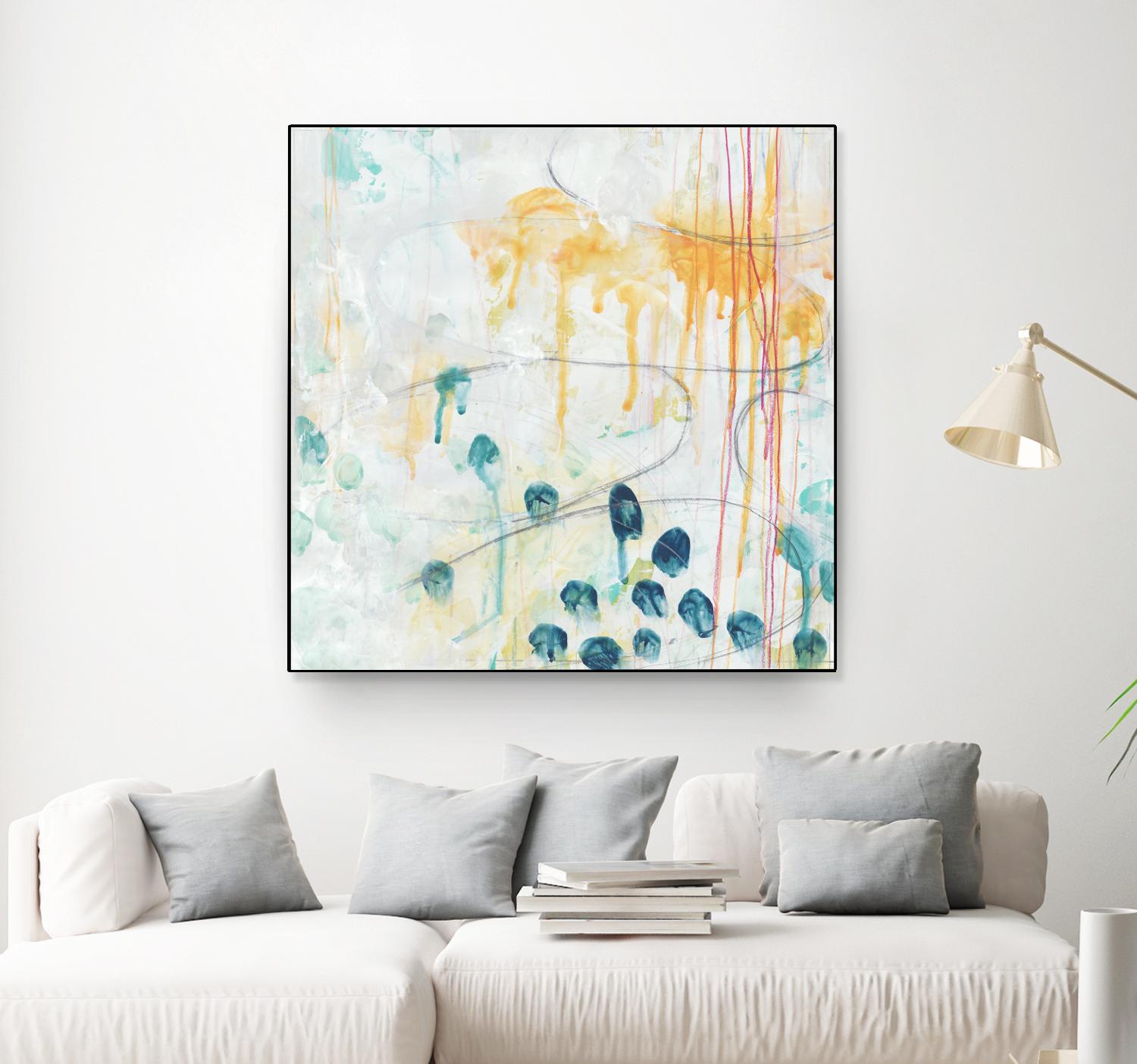 Momentum II by June Erica Vess on GIANT ART - blue abstract