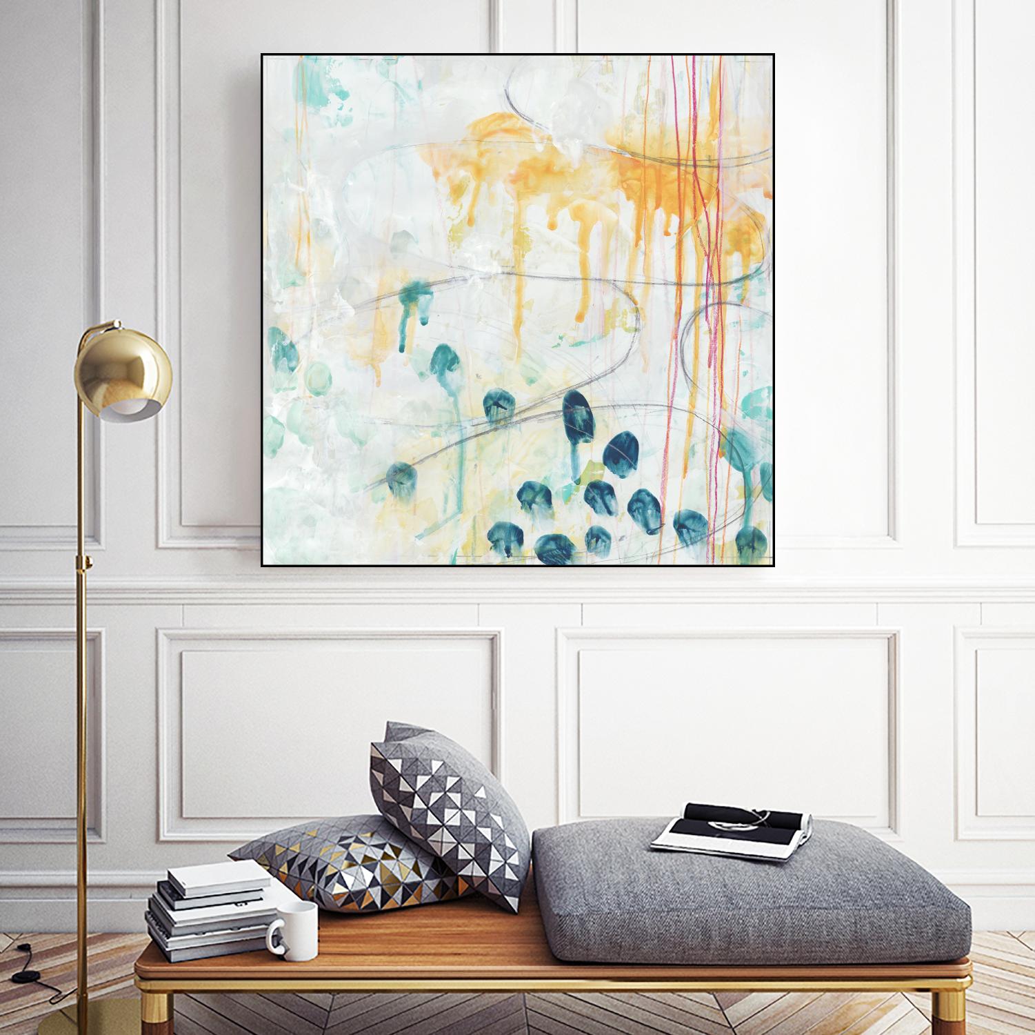 Momentum II by June Erica Vess on GIANT ART - blue abstract