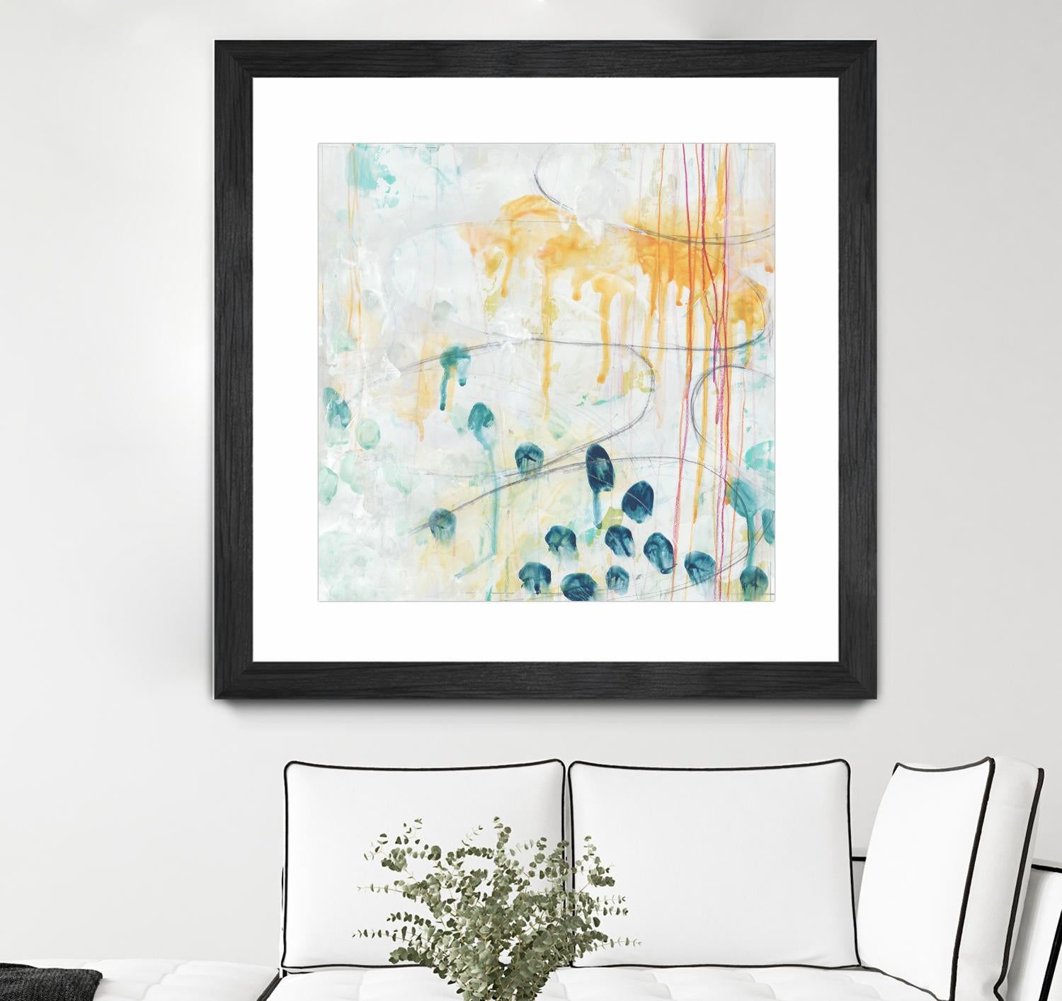 Momentum II by June Erica Vess on GIANT ART - blue abstract