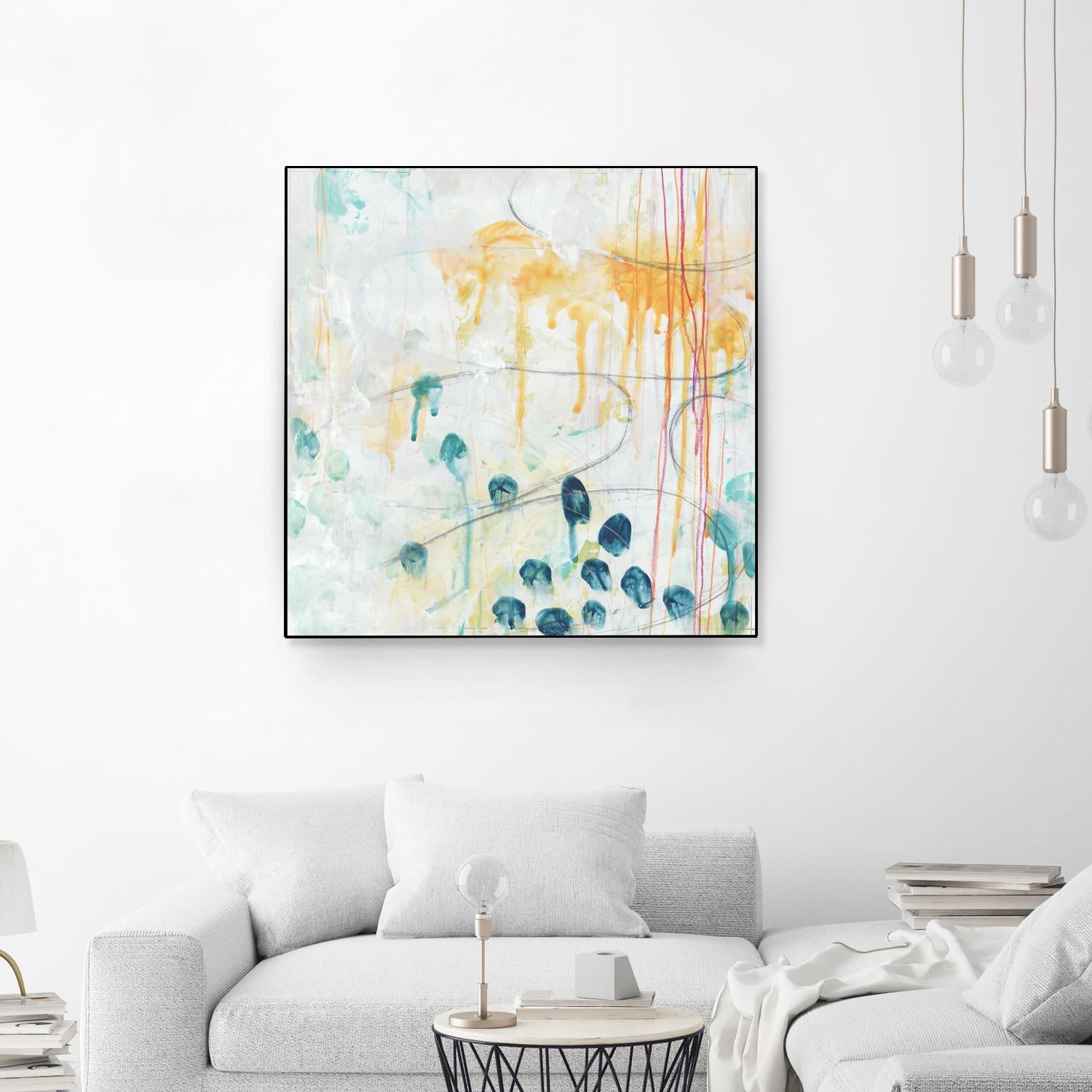 Momentum II by June Erica Vess on GIANT ART - blue abstract