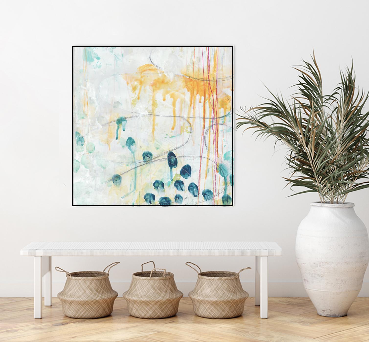 Momentum II by June Erica Vess on GIANT ART - blue abstract