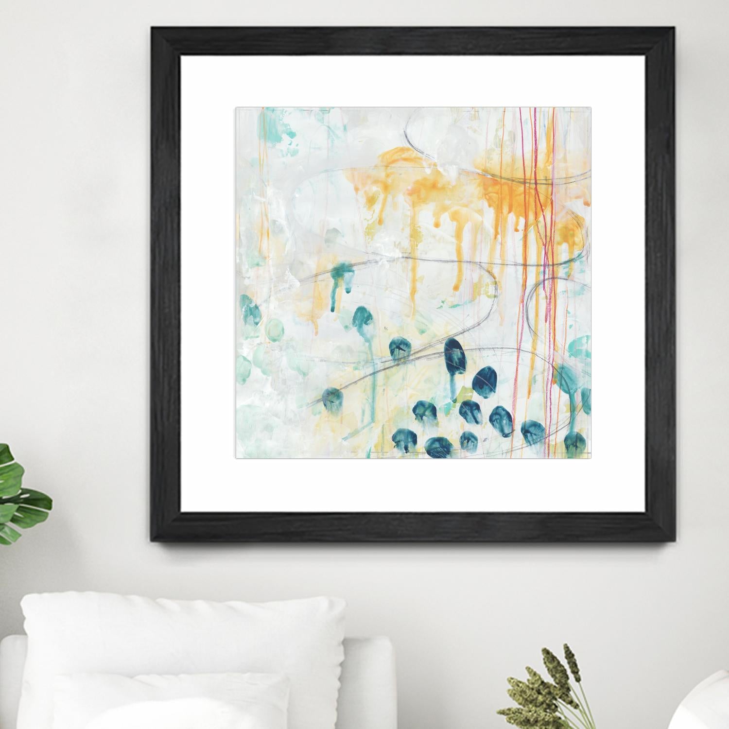 Momentum II by June Erica Vess on GIANT ART - blue abstract