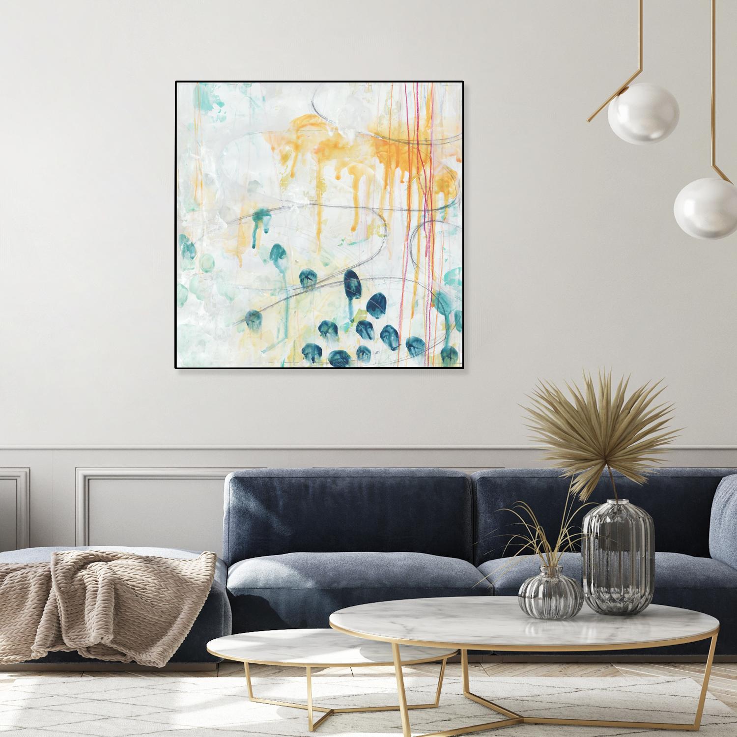 Momentum II by June Erica Vess on GIANT ART - blue abstract