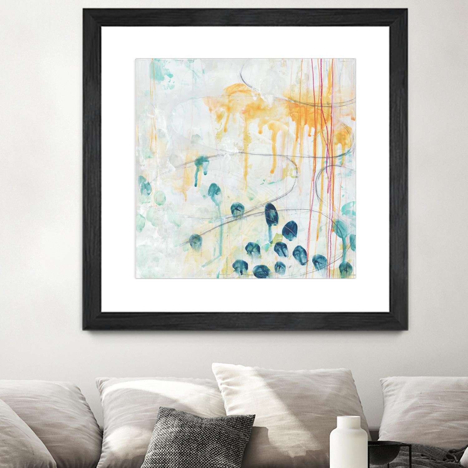 Momentum II by June Erica Vess on GIANT ART - blue abstract