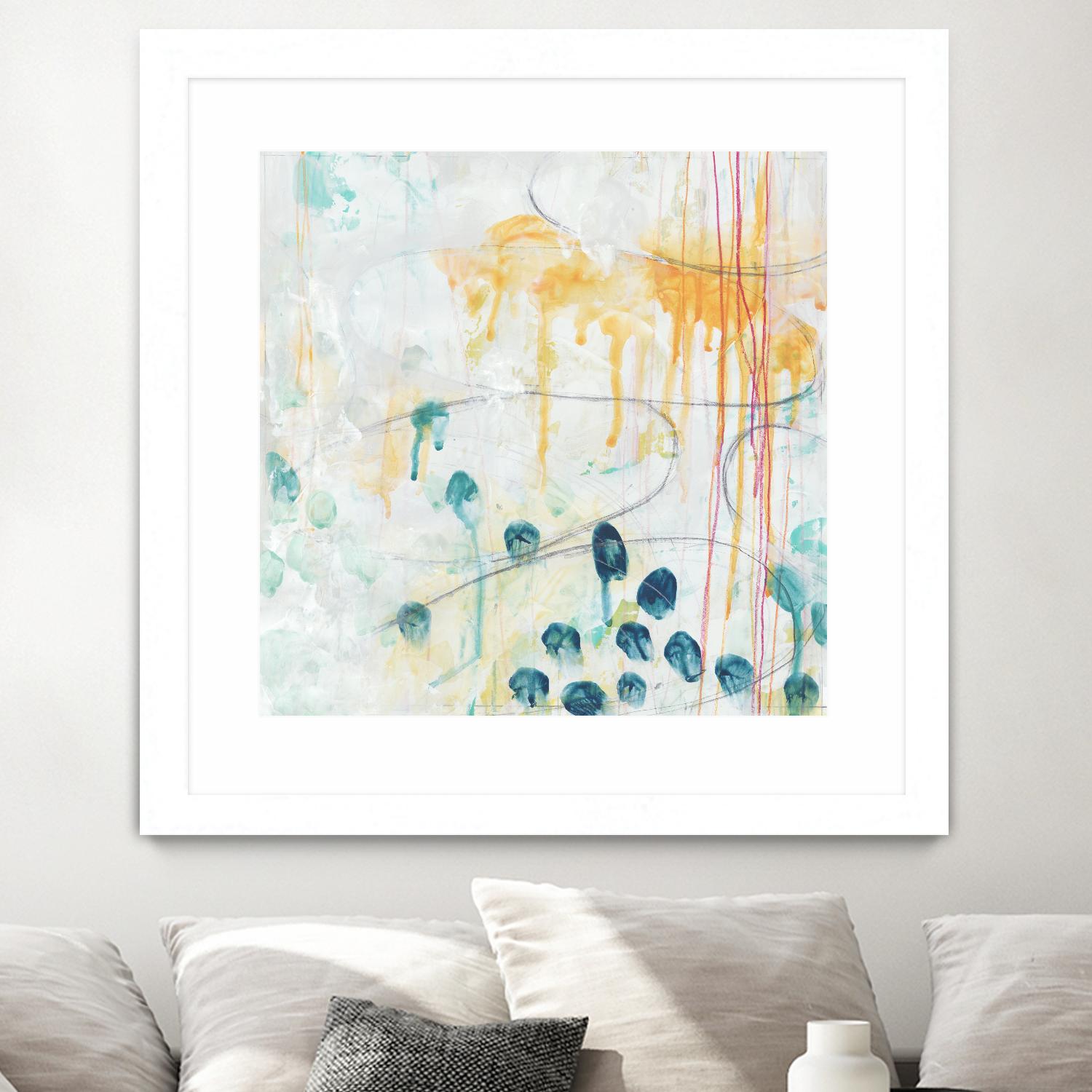 Momentum II by June Erica Vess on GIANT ART - blue abstract