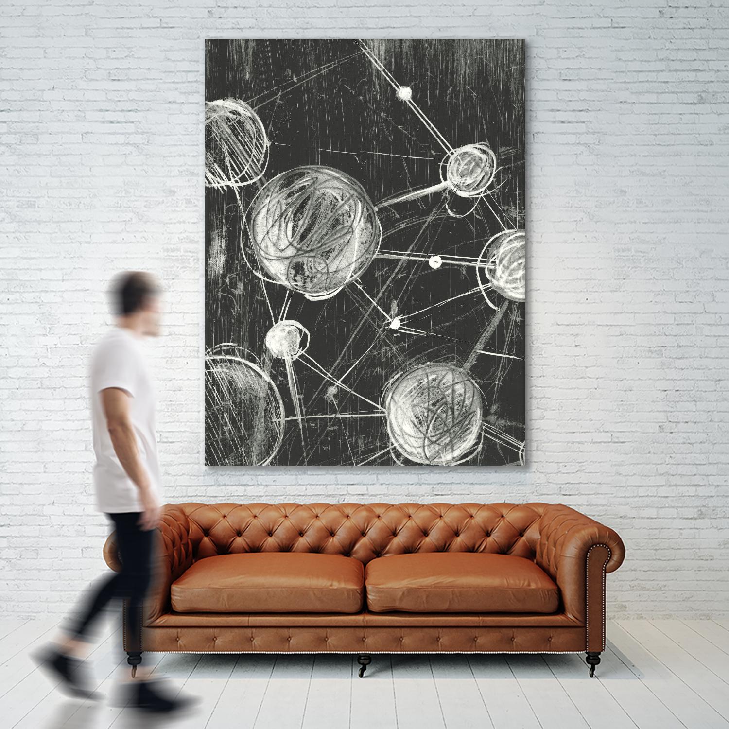 Molecular Fusion I by Ethan Harper on GIANT ART - black abstract