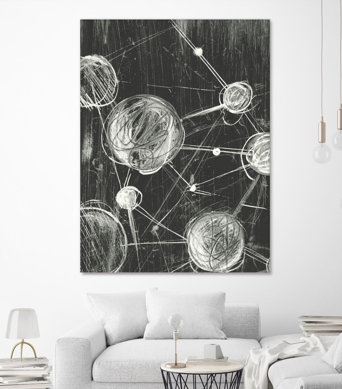 Molecular Fusion I by Ethan Harper on GIANT ART - black abstract