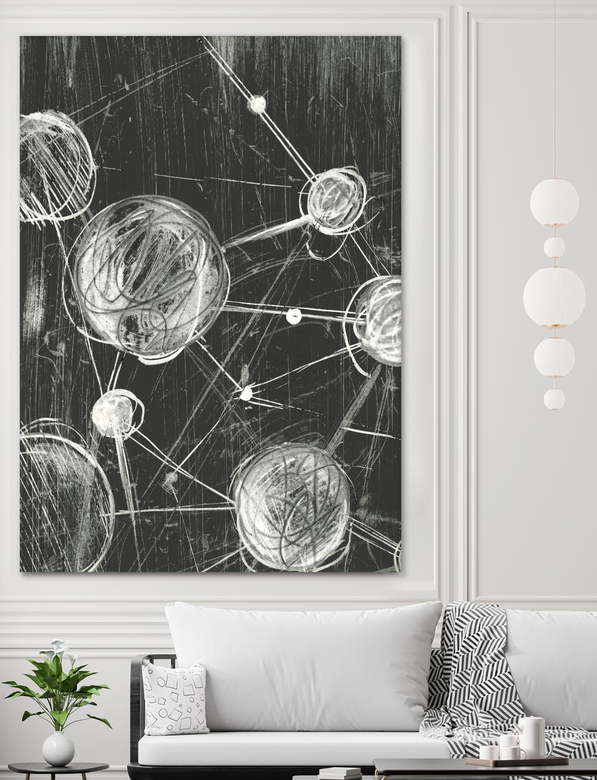 Molecular Fusion I by Ethan Harper on GIANT ART - black abstract