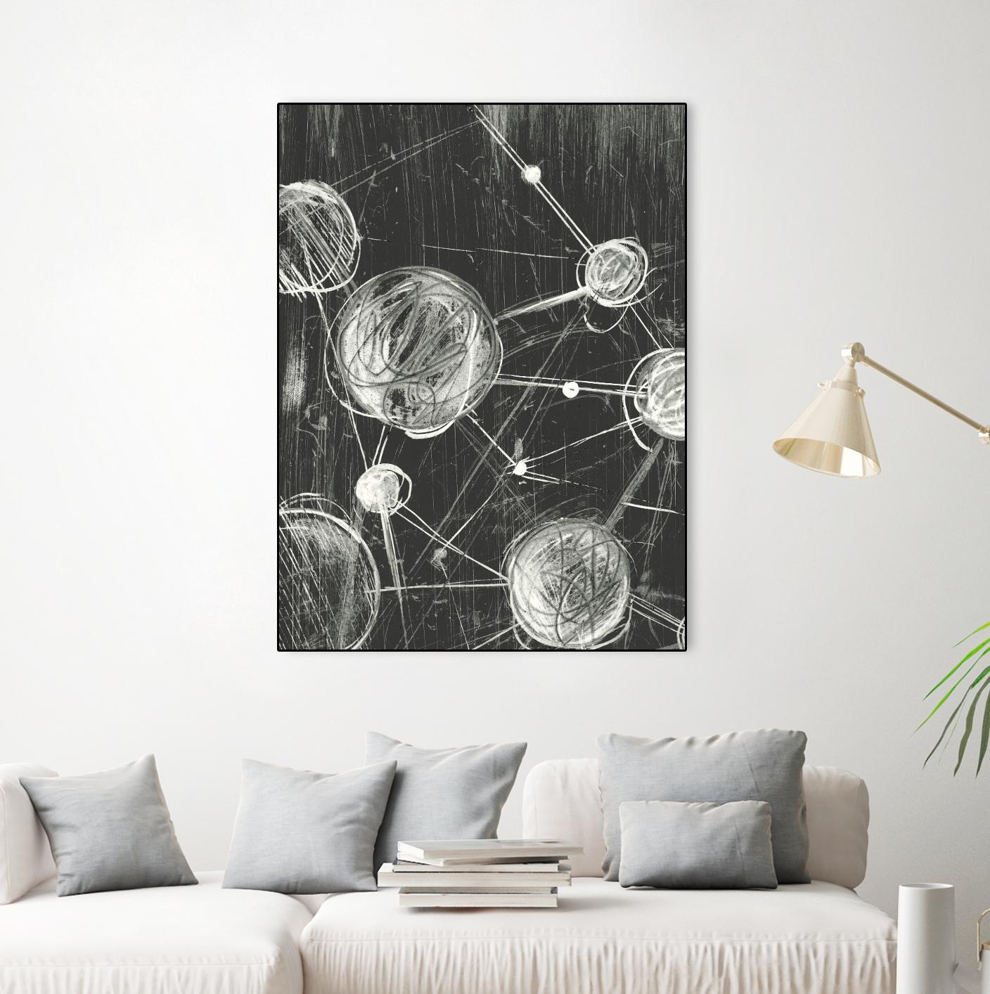 Molecular Fusion I by Ethan Harper on GIANT ART - black abstract