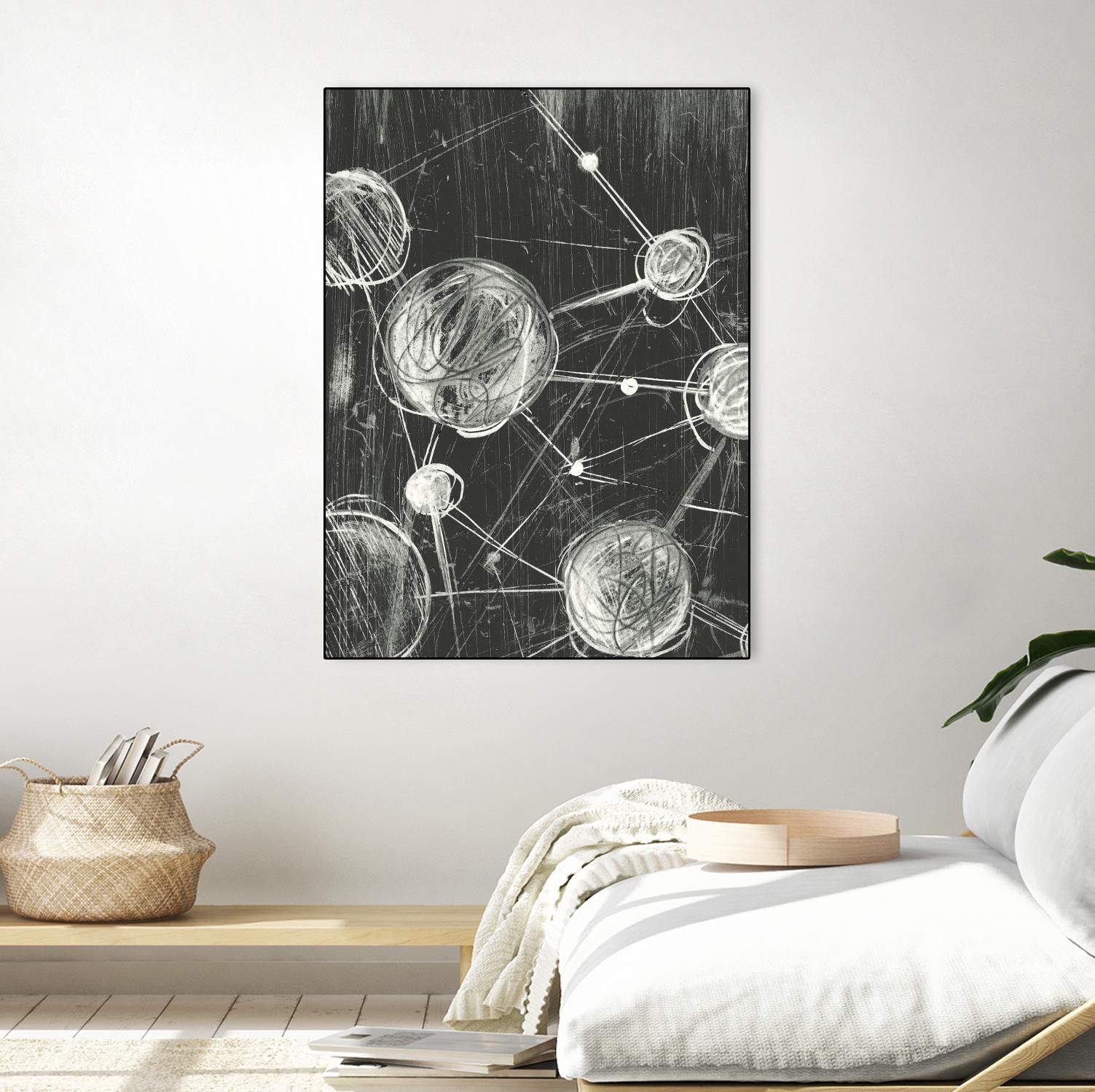 Molecular Fusion I by Ethan Harper on GIANT ART - black abstract