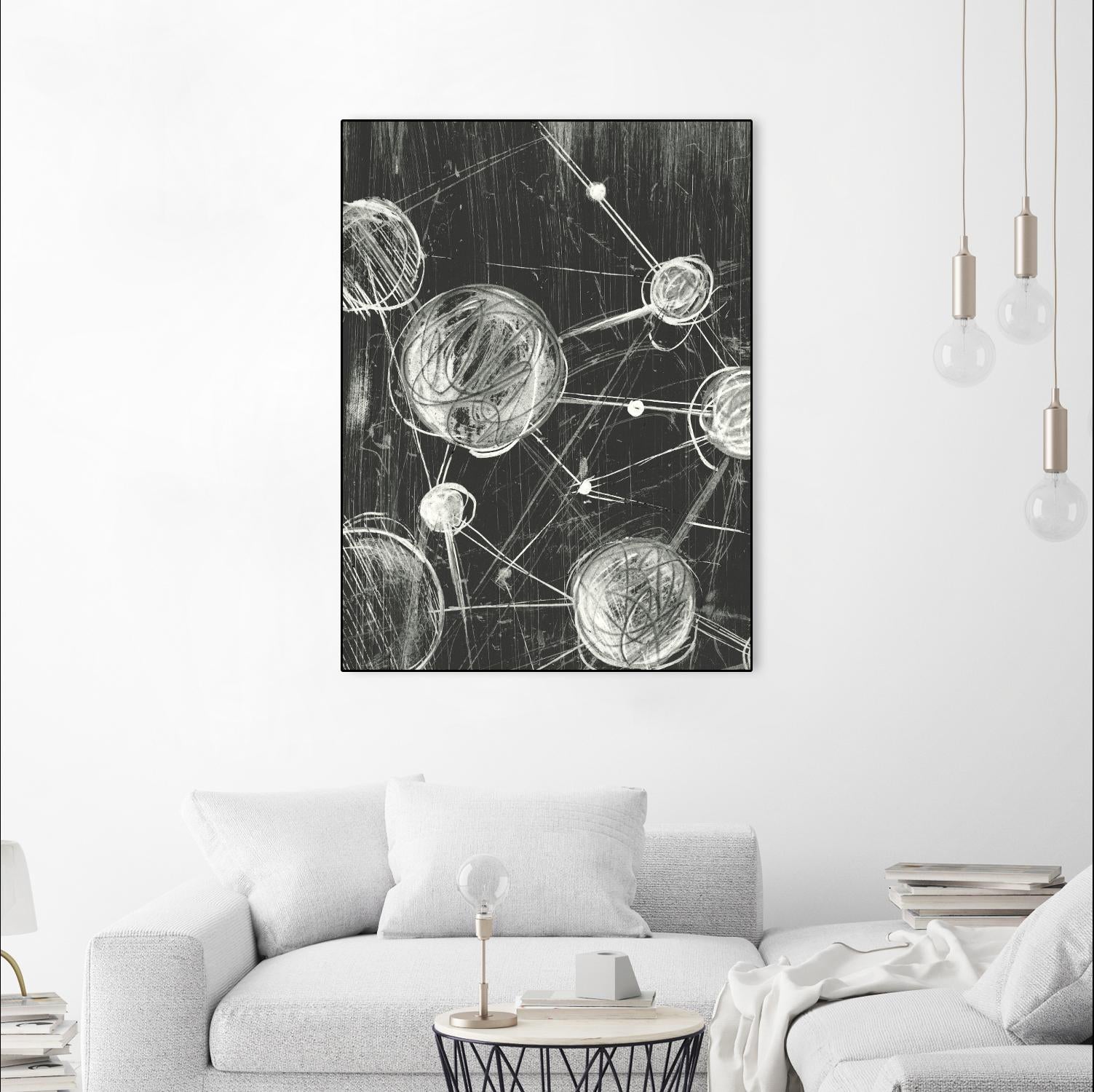 Molecular Fusion I by Ethan Harper on GIANT ART - black abstract