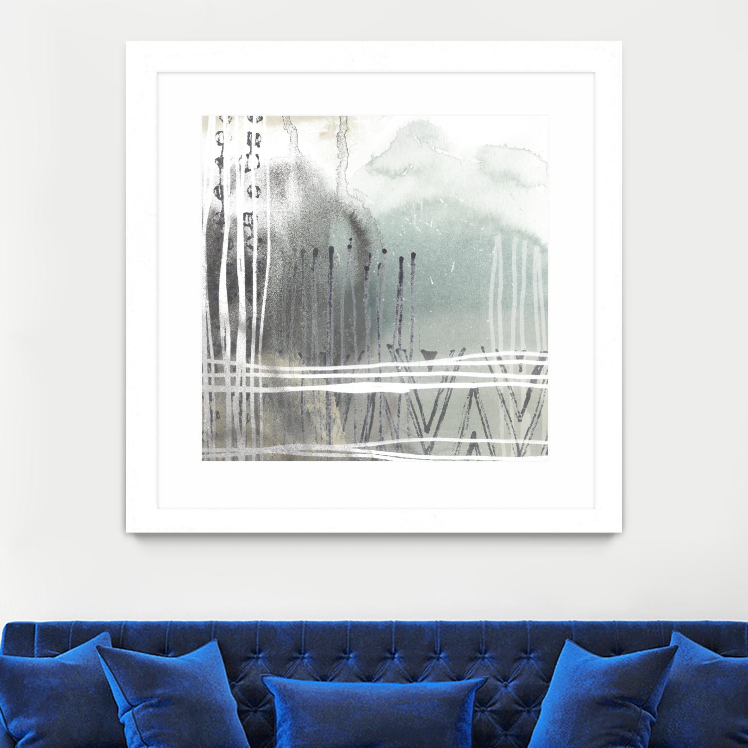 Blue Ridge I by June Erica Vess on GIANT ART - blue abstract