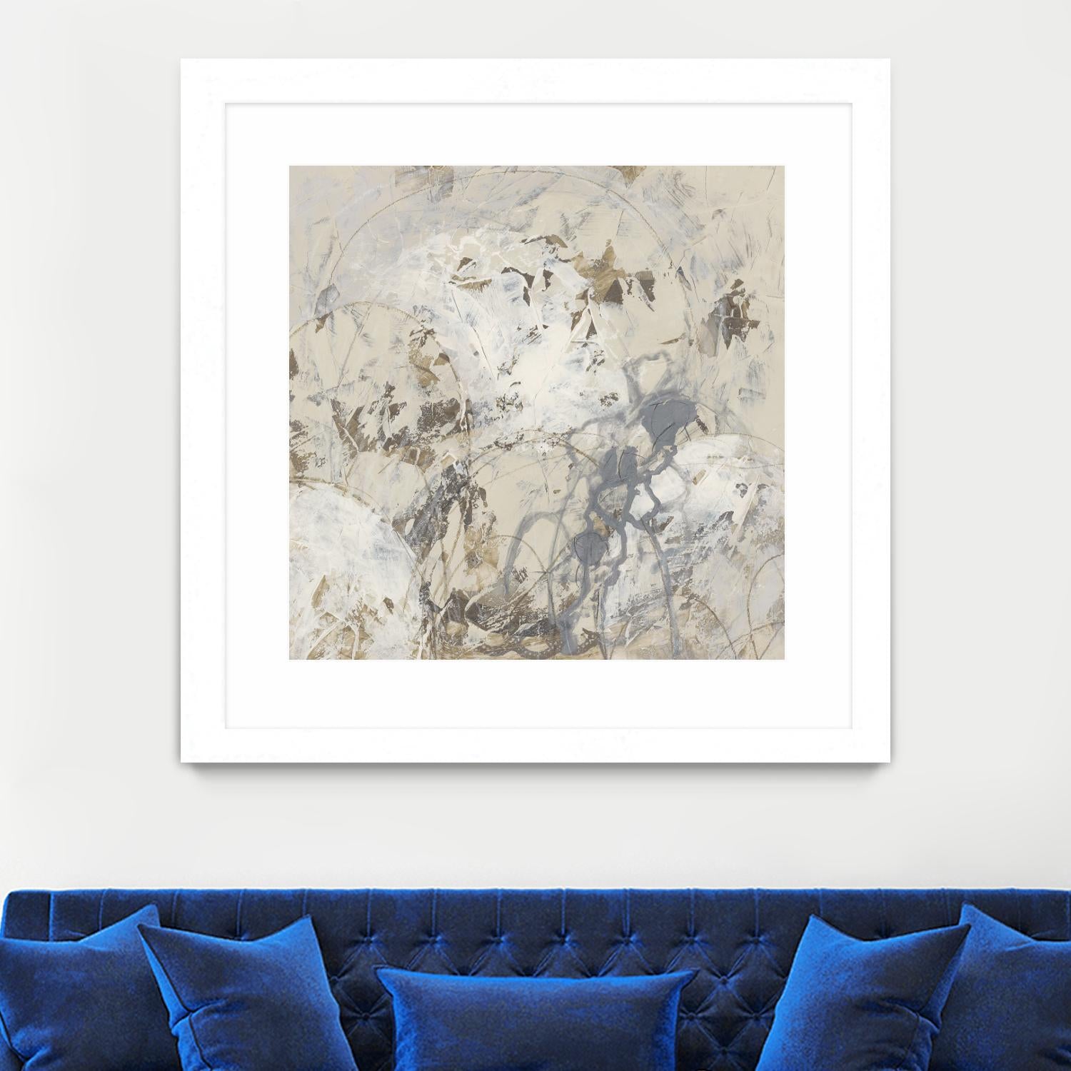 Impasto Gesture I by June Erica Vess on GIANT ART - brown abstract