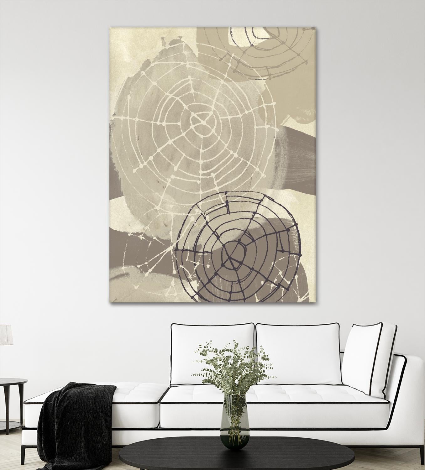 Spiral Gesture I by June Erica Vess on GIANT ART - brown abstract