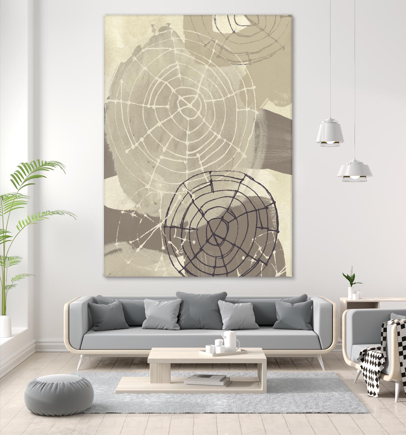 Spiral Gesture I by June Erica Vess on GIANT ART - brown abstract