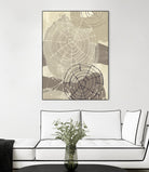 Spiral Gesture I by June Erica Vess on GIANT ART - brown abstract