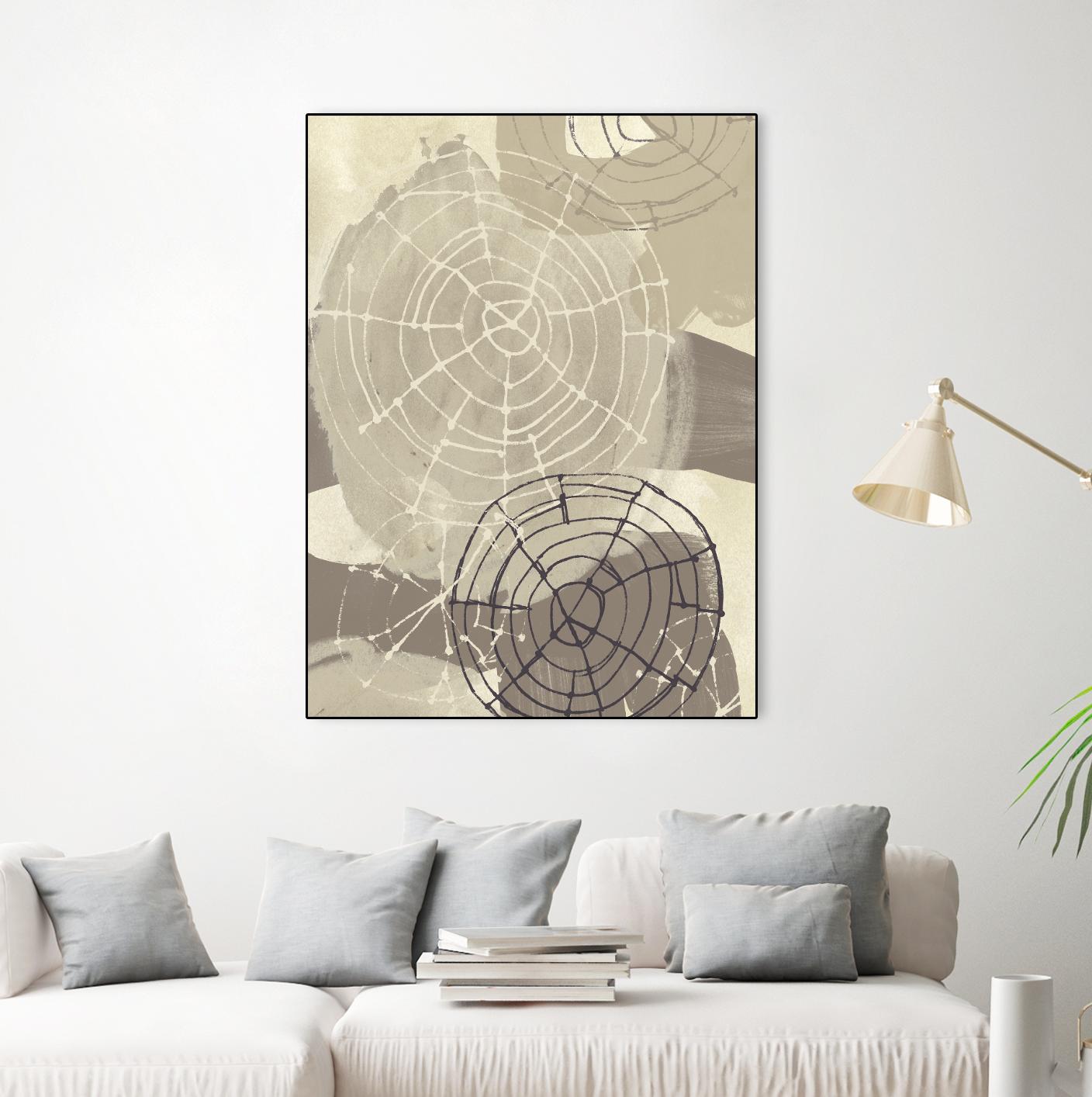 Spiral Gesture I by June Erica Vess on GIANT ART - brown abstract