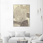 Spiral Gesture I by June Erica Vess on GIANT ART - brown abstract