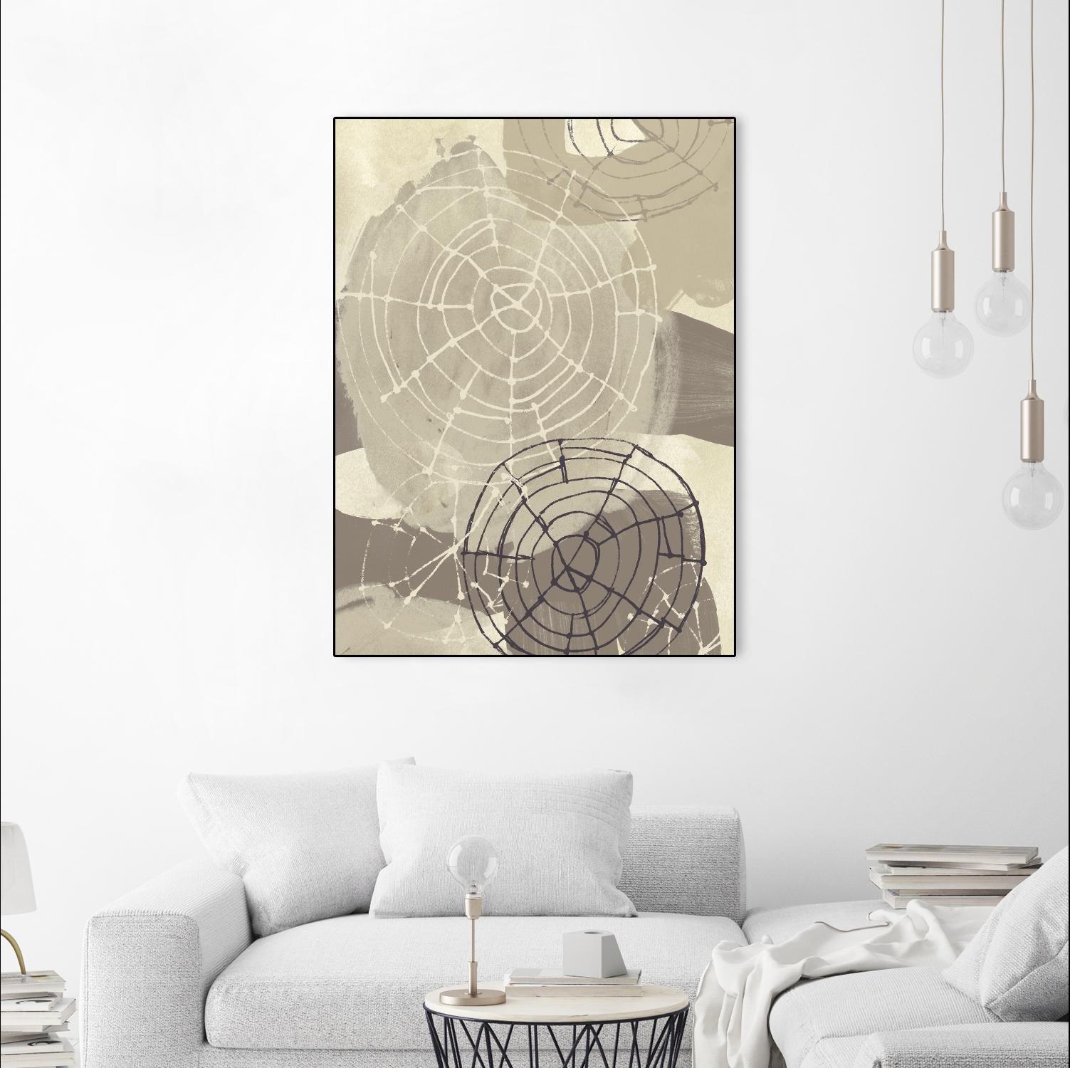 Spiral Gesture I by June Erica Vess on GIANT ART - brown abstract