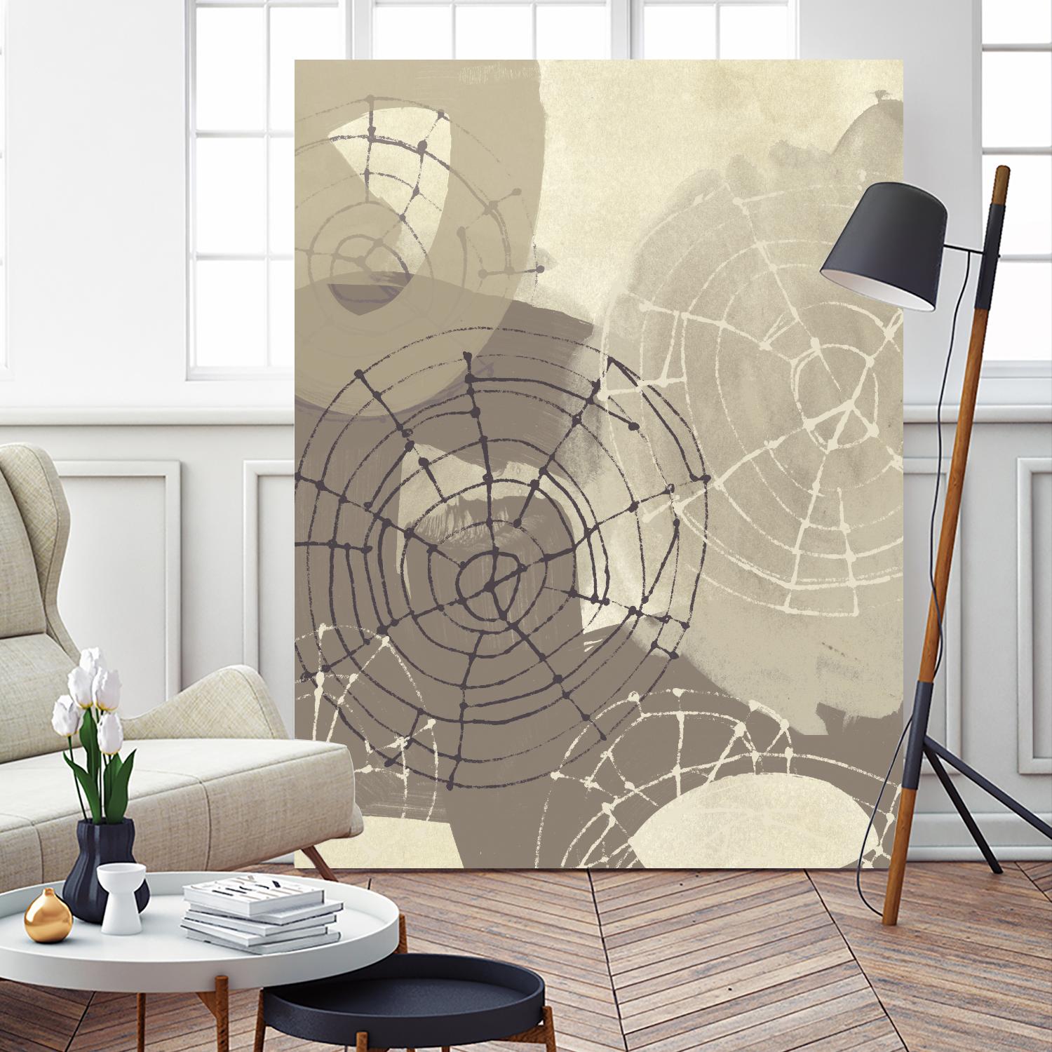 Spiral Gesture II by June Erica Vess on GIANT ART - brown abstract