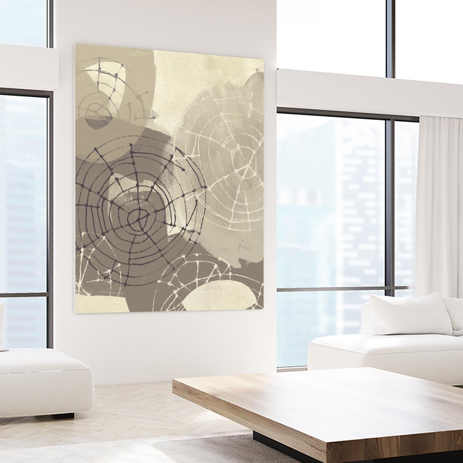 Spiral Gesture II by June Erica Vess on GIANT ART - brown abstract