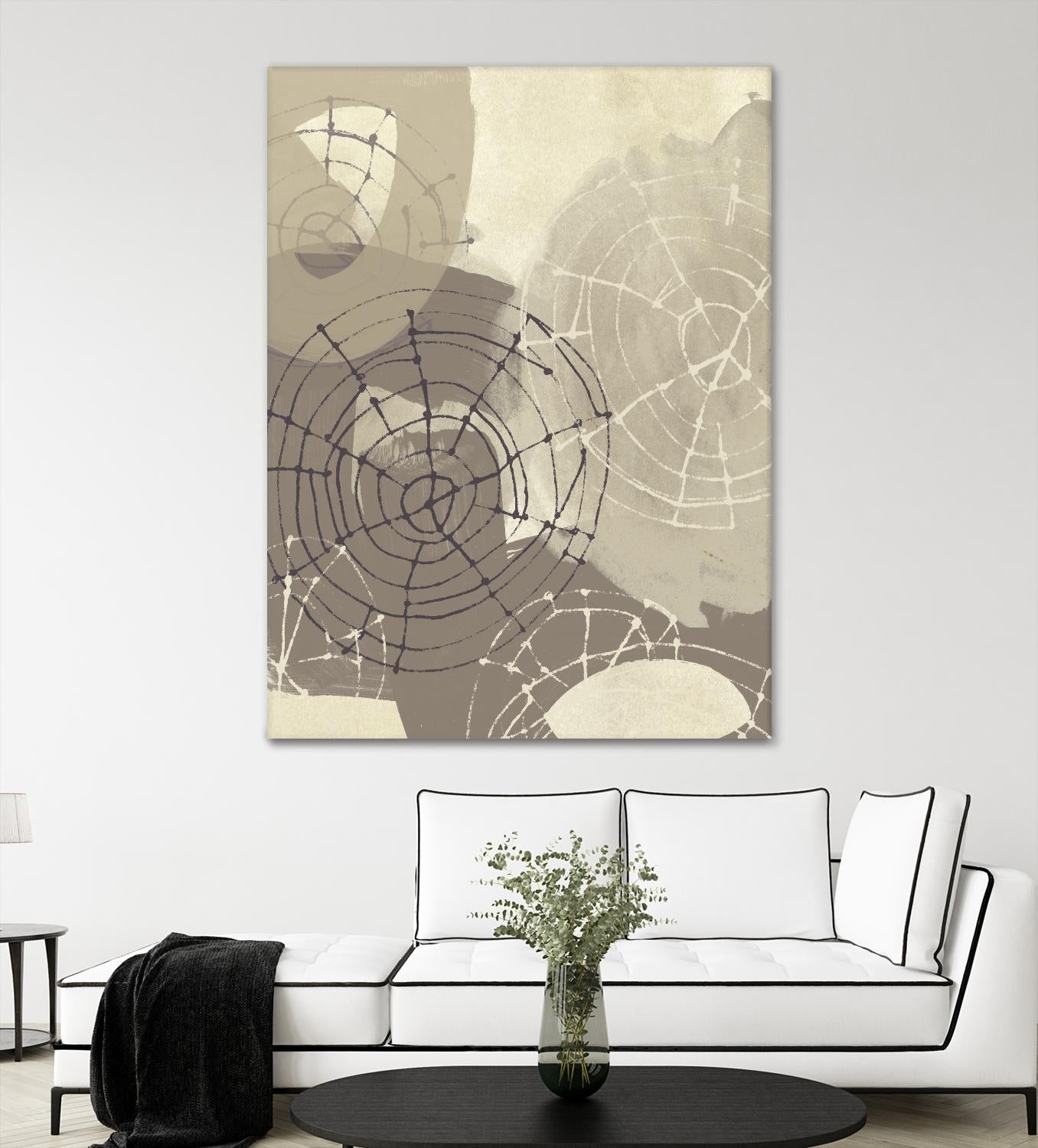 Spiral Gesture II by June Erica Vess on GIANT ART - brown abstract
