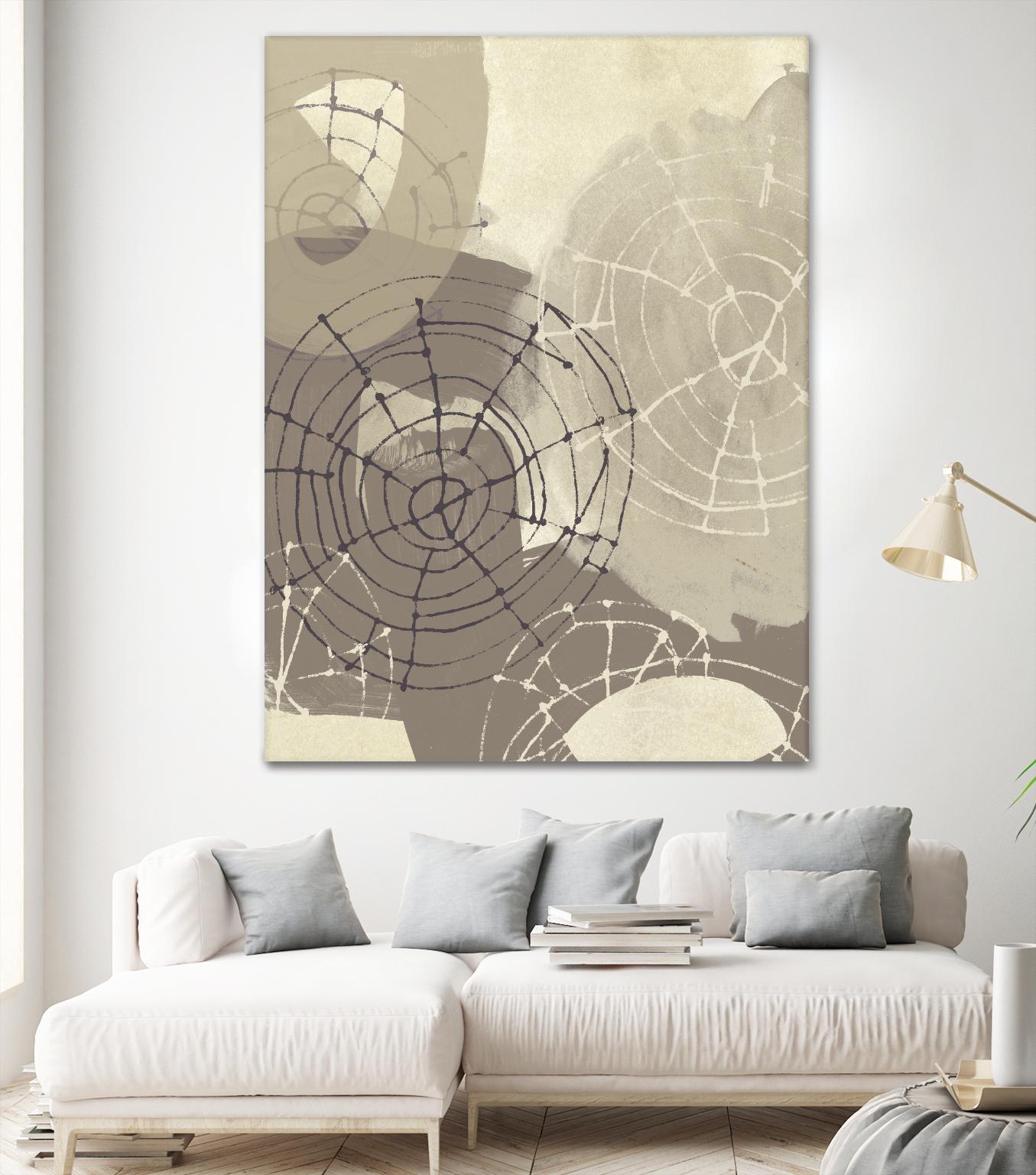Spiral Gesture II by June Erica Vess on GIANT ART - brown abstract