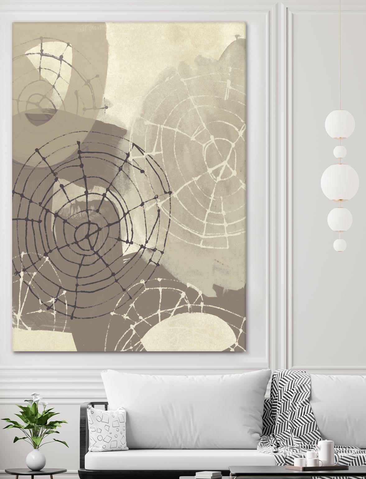 Spiral Gesture II by June Erica Vess on GIANT ART - brown abstract