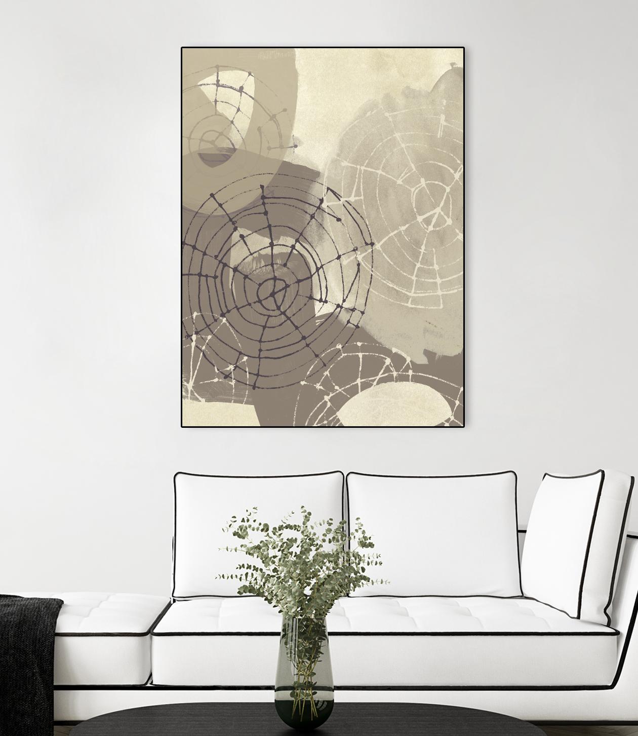 Spiral Gesture II by June Erica Vess on GIANT ART - brown abstract