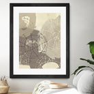 Spiral Gesture II by June Erica Vess on GIANT ART - brown abstract