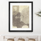 Spiral Gesture II by June Erica Vess on GIANT ART - brown abstract