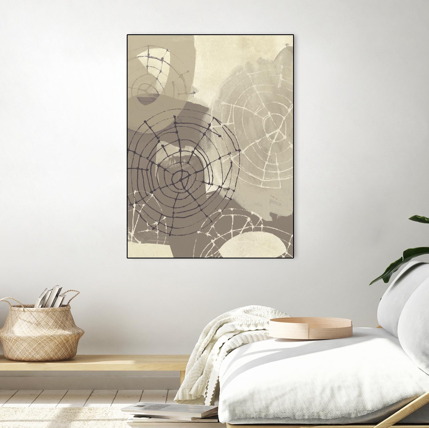 Spiral Gesture II by June Erica Vess on GIANT ART - brown abstract