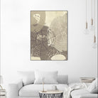 Spiral Gesture II by June Erica Vess on GIANT ART - brown abstract