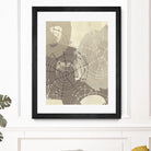 Spiral Gesture II by June Erica Vess on GIANT ART - brown abstract