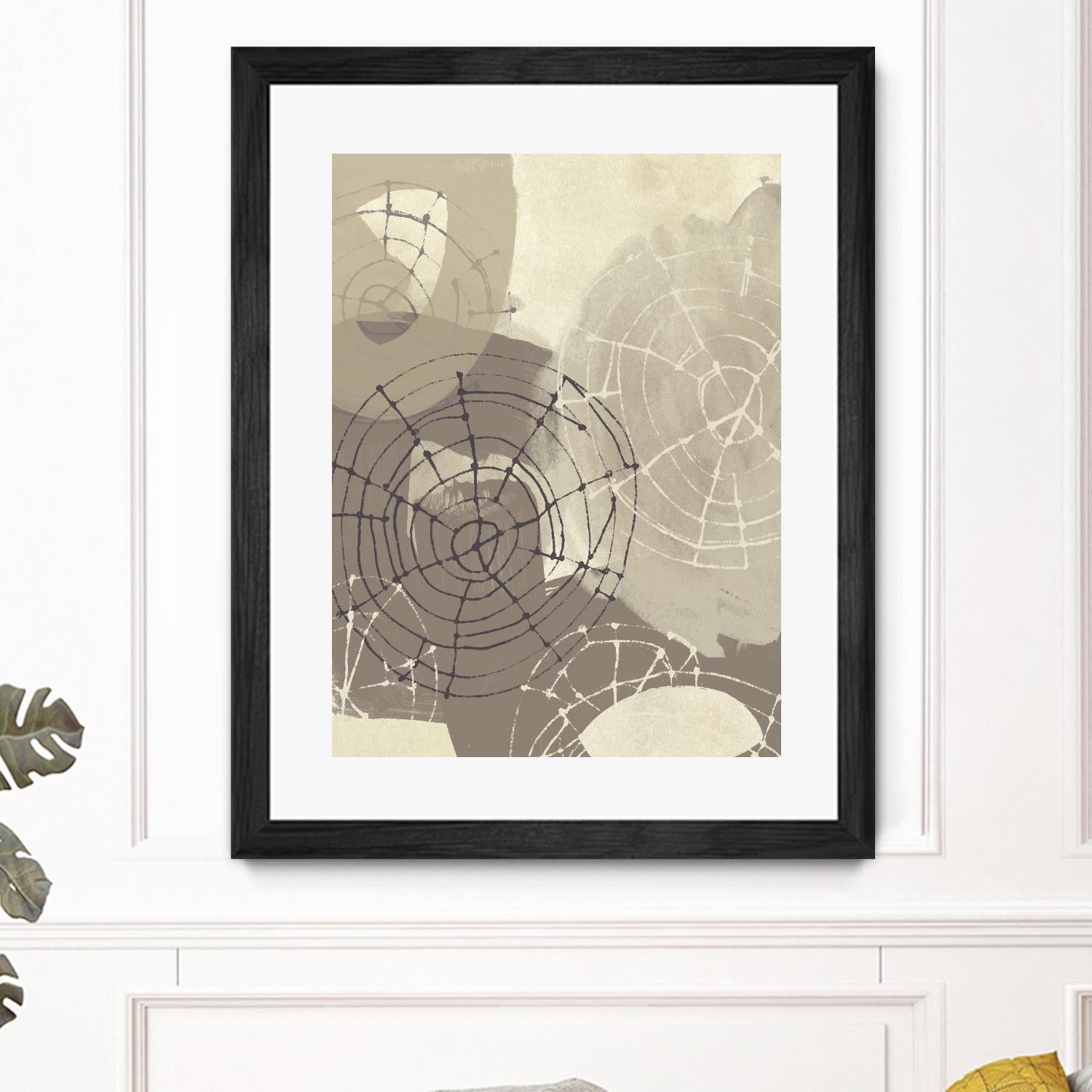 Spiral Gesture II by June Erica Vess on GIANT ART - brown abstract