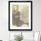 Spiral Gesture II by June Erica Vess on GIANT ART - brown abstract