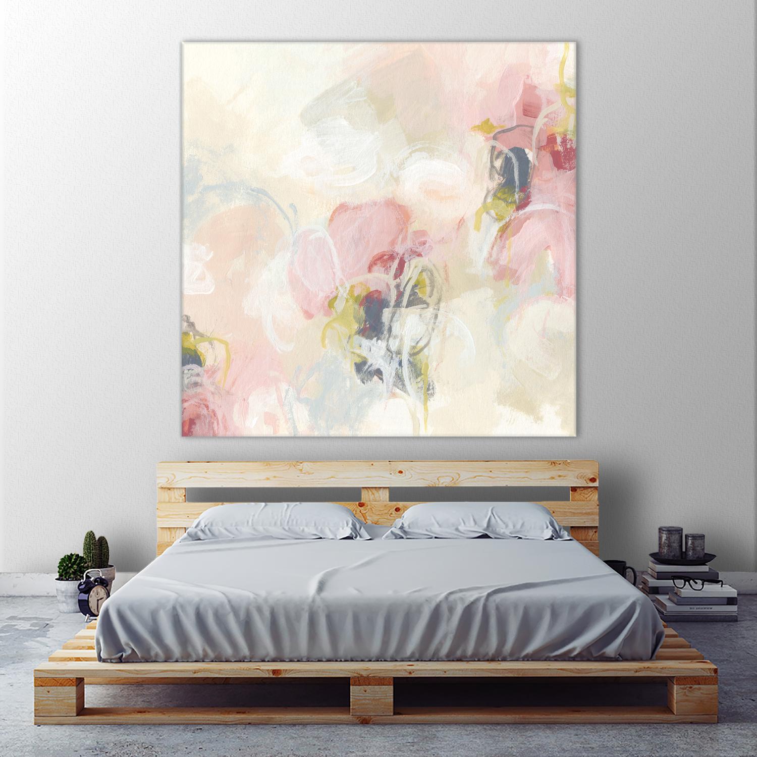 Cherry Blossom II by June Erica Vess on GIANT ART - pink abstract