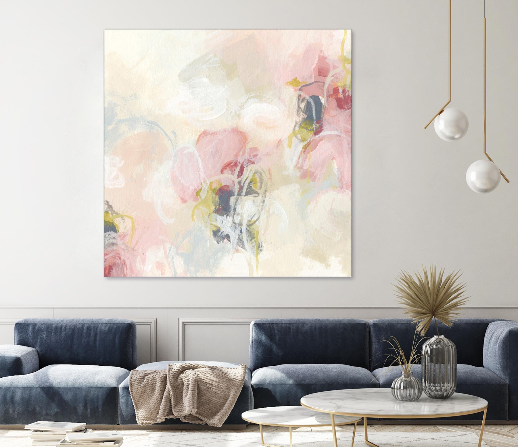 Cherry Blossom II by June Erica Vess on GIANT ART - pink abstract