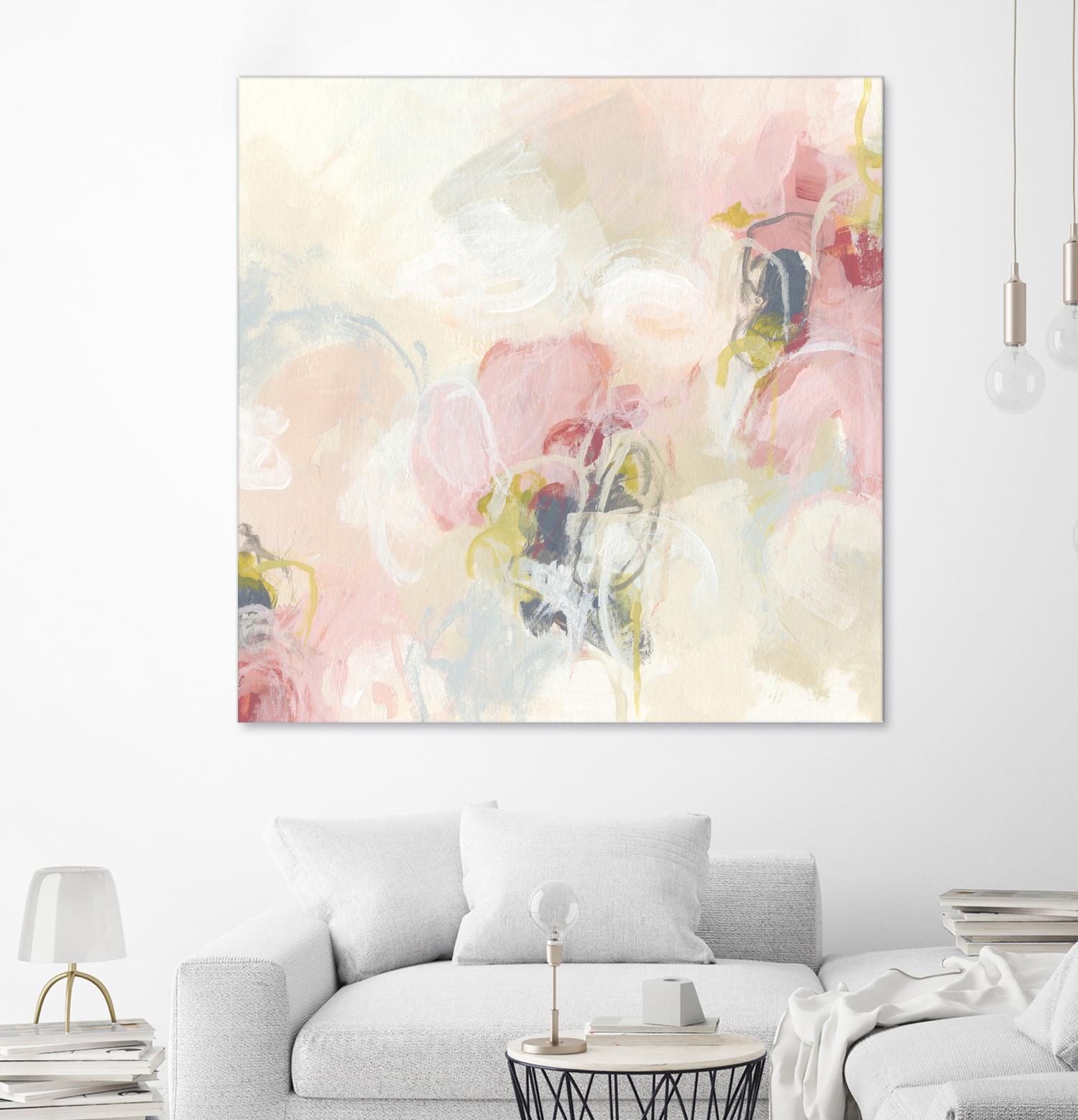 Cherry Blossom II by June Erica Vess on GIANT ART - pink abstract