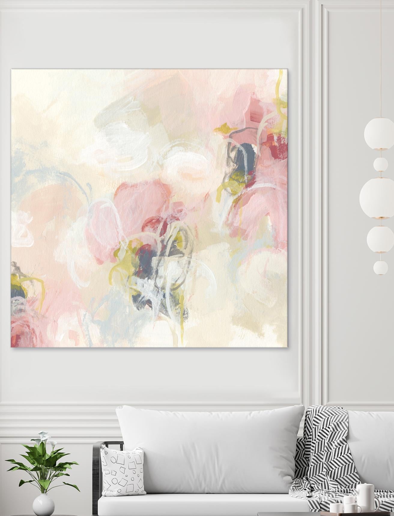 Cherry Blossom II by June Erica Vess on GIANT ART - pink abstract