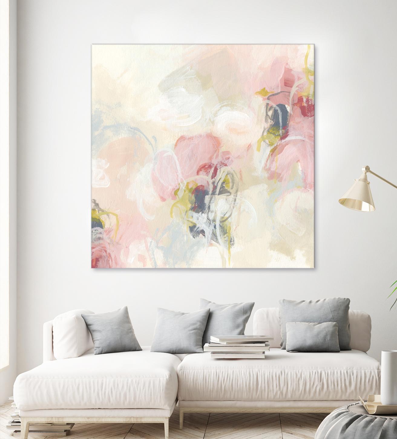Cherry Blossom II by June Erica Vess on GIANT ART - pink abstract