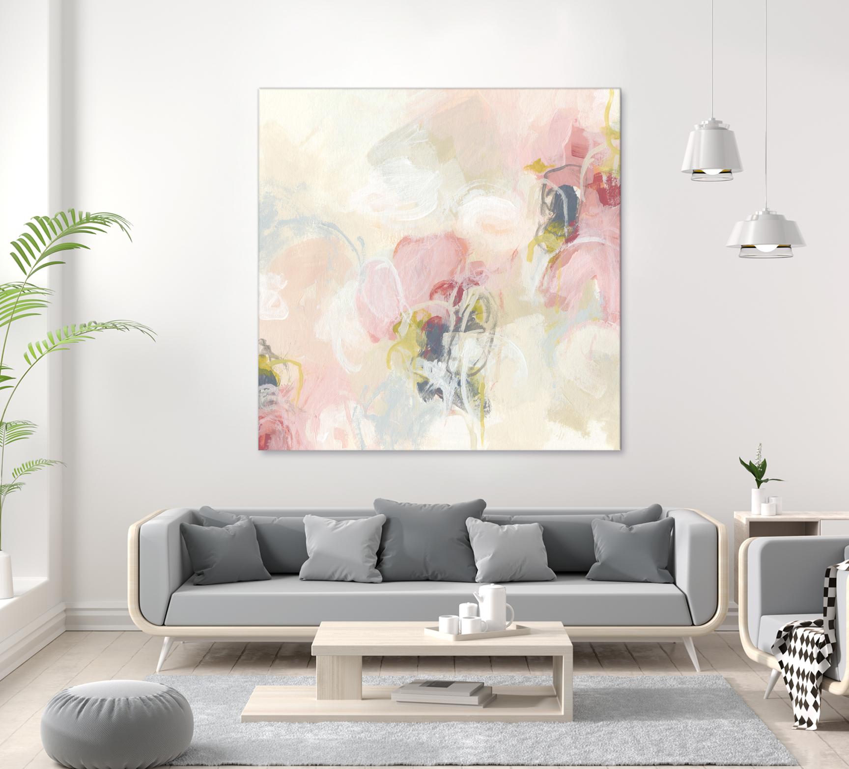 Cherry Blossom II by June Erica Vess on GIANT ART - pink abstract