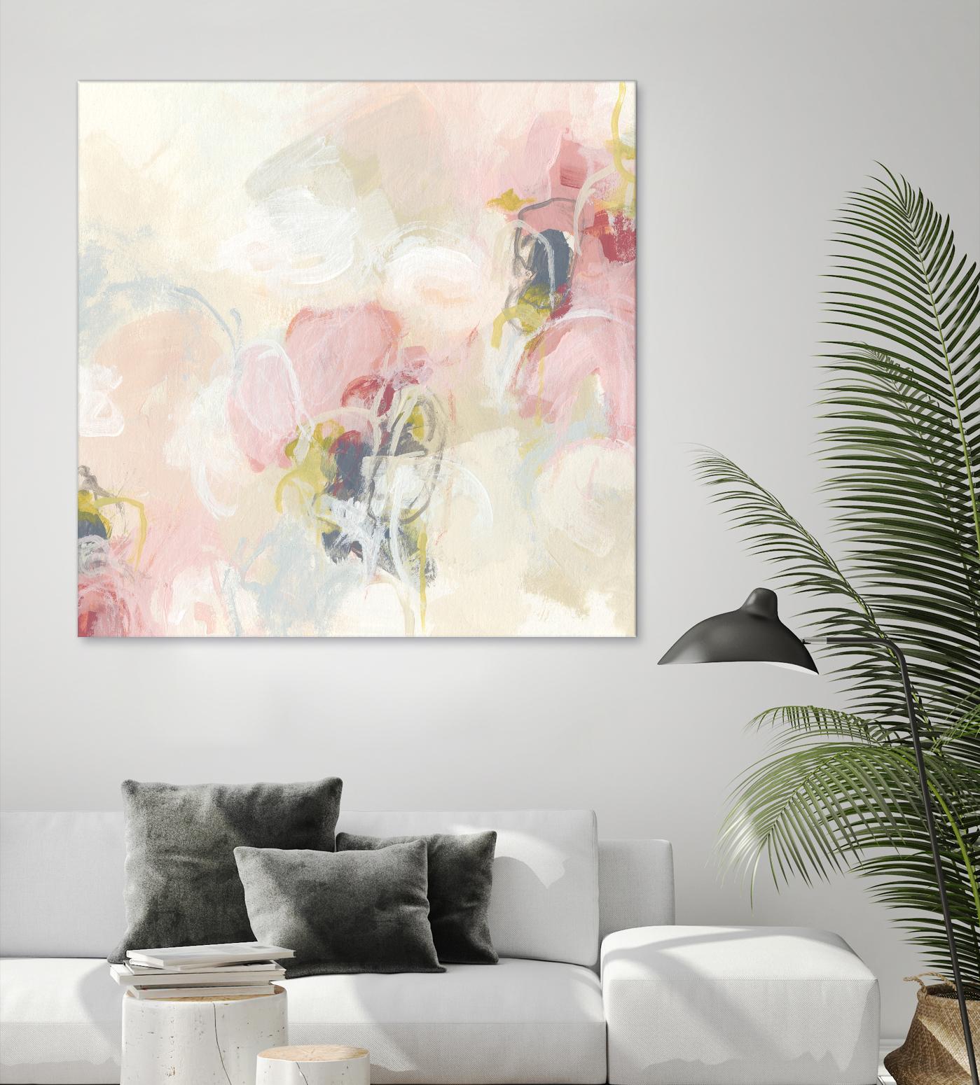 Cherry Blossom II by June Erica Vess on GIANT ART - pink abstract
